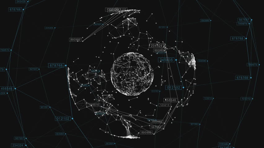 3d seamless animation of Global Business Network rotating in Space. Scientific Concept. Looped. HD 1080. | Shutterstock HD Video #20505250
