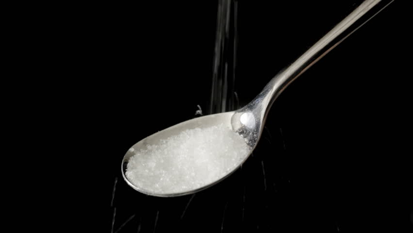 Sugar on spoon