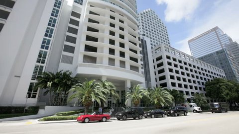 MIAMI - MARCH 9: The Plaza on Brickell Condominium March 09, 2012 in Miami, FL.
