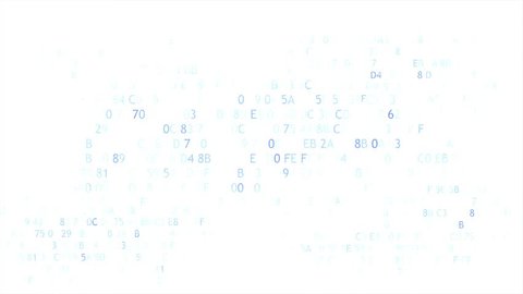 The computer code on white background. software concept