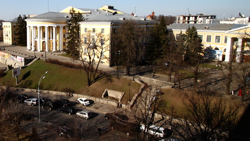 Theater structure in the center of Kiev.