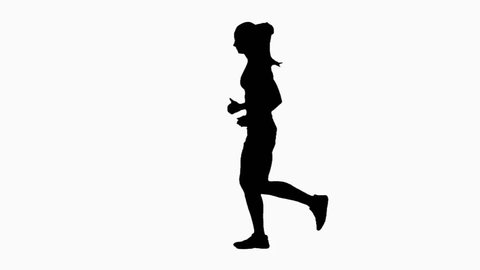 Running Woman 1 Silhouettes