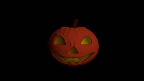 video animation, Pumpkin, Halloween
