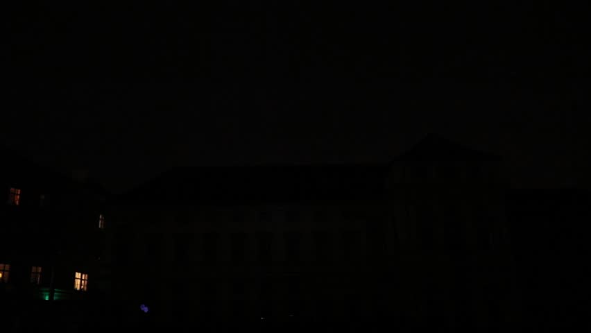 PRAGUE, CZ - OCTOBER 15, 2016: a 3D videomappaing installation Mutis by Tigrelab projected at the historic building Tyrs house (Tyrsuv dum, also Palac Michny z Vacinova) at signal light fest.No audio