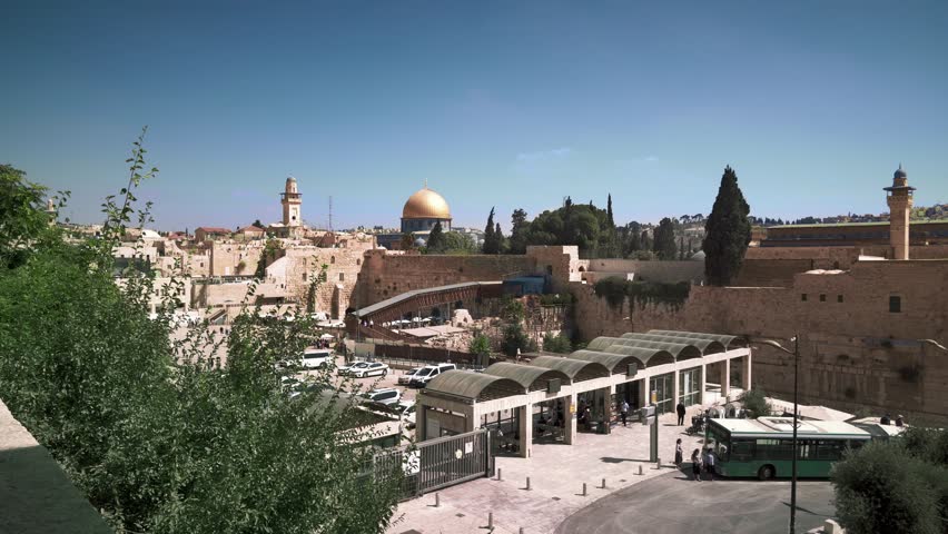 The holy places of Jerusalem Israeli city general plan