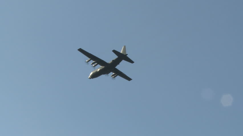 Military parachute drop