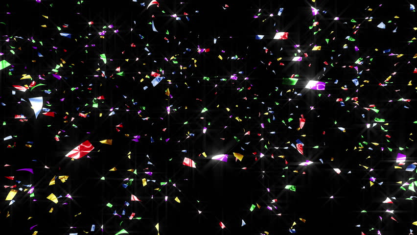 Colorful Confetti Particles Stock Footage Video (100% Royalty-free