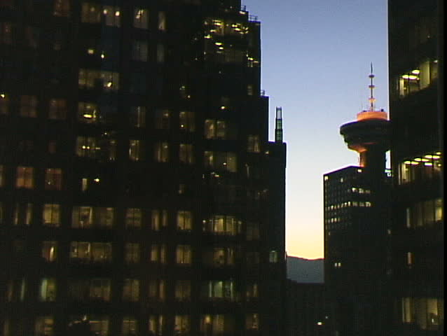 Vancouver Skyline Night
