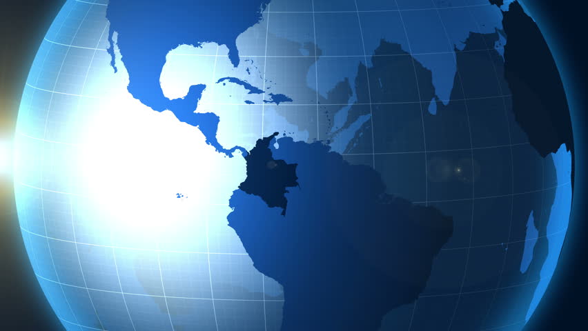 Colombia. Zooming into Colombia on the globe. | Shutterstock HD Video #20621800