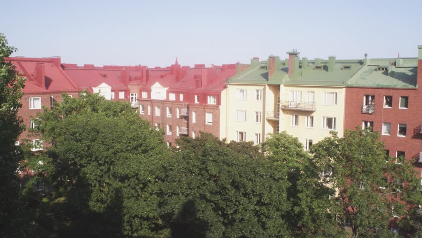 Top floor view from buildings in Helsinki