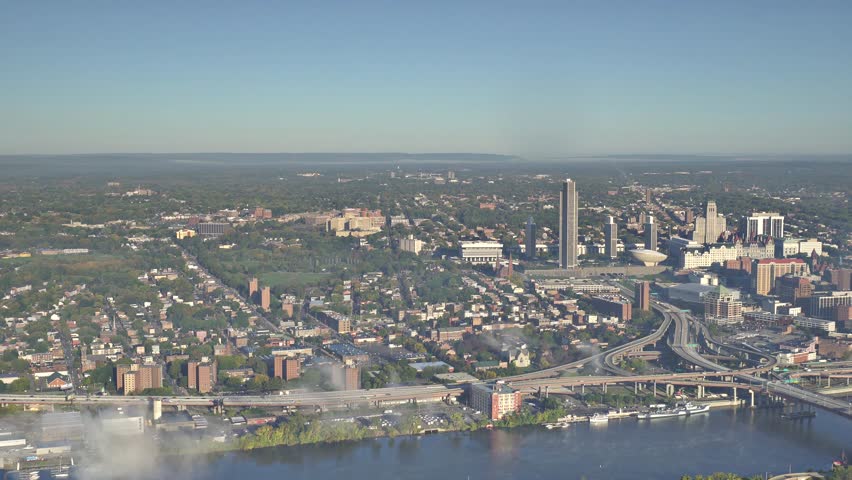 Albany NY AERIAL. Albany is the capital of the U.S. state of New York and the seat of Albany County. Roughly 150 miles (240 km) north of New York City