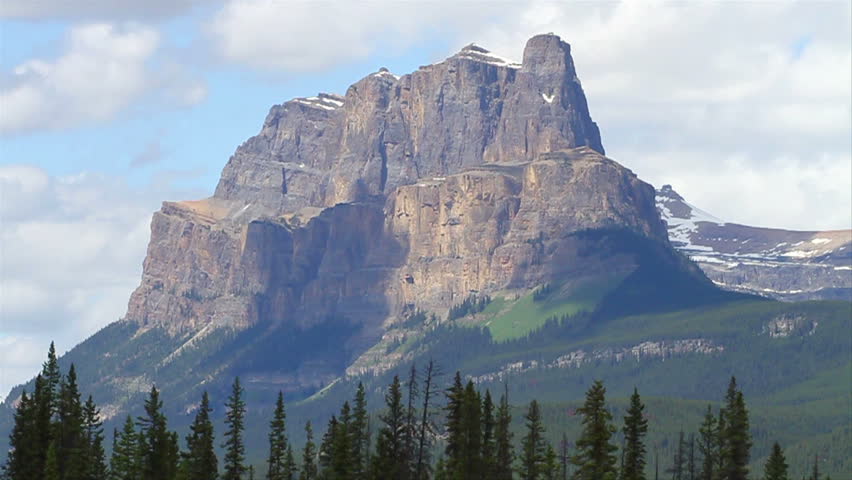 Castle Mountain in the Canadian Rockies, Banff National Park, Alberta, Canada