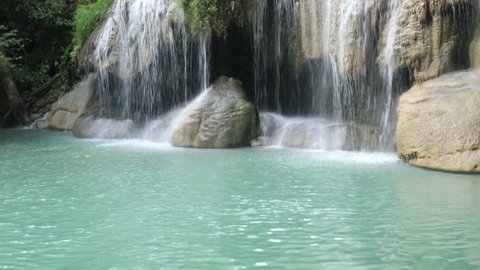 Erawan Wateralls : Kanchanaburi Province ; THAILAND