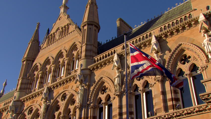 English Town Hall Royalty-Free Stock Footage #20704891