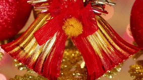 Beautiful ornaments for New Year decoration, New Year and Christmas Decoration, 4 K Video Clip