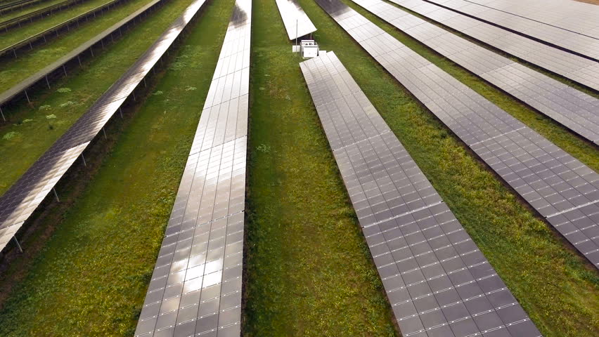 Solar battery diagonal  movement, Aerial view | Shutterstock HD Video #20724742