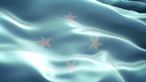 Micronesia National Flag New Different Ripple Stock Footage Video (100% ...