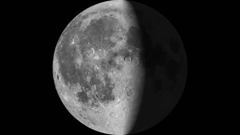 Moon Phases 30 Days Timelapse Animation Stock Footage Video (100% ...