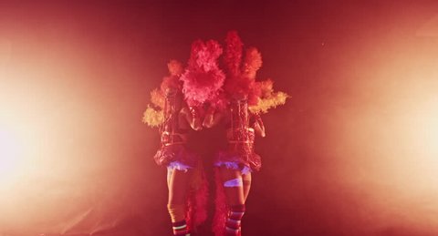 Clowns Girls. Carnival. Halloween.Circus