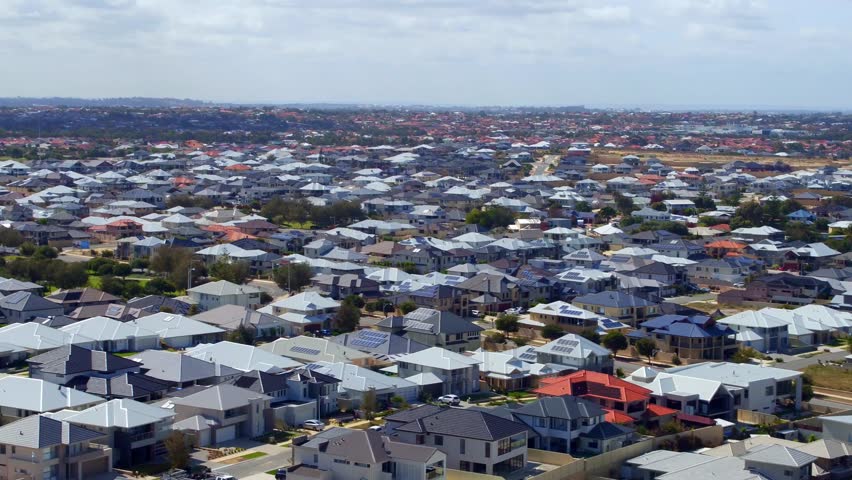 Aerial view ,Northern Suburbs ,Perth  Western Australia