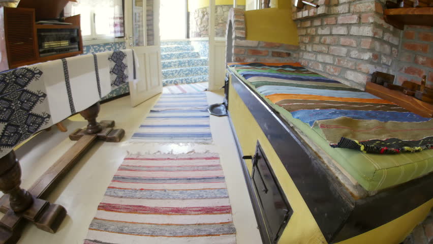 Traditional lipovan house (interior) in the danube delta