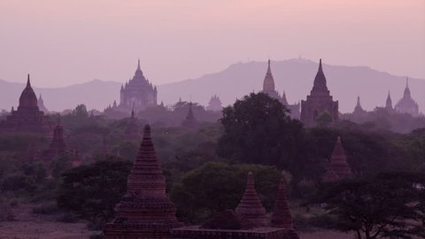 Lighting up pagodas in Bagan valley, Burma. Time lapse. 30fps progressive version.
