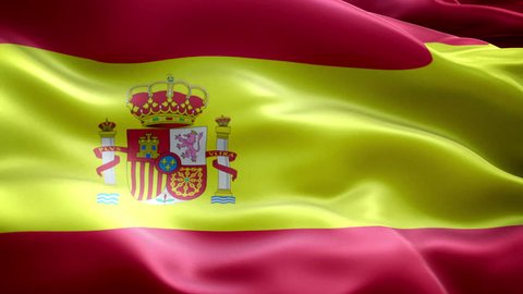 Spain National Flag New Different Ripple Stock Footage Video (100% ...