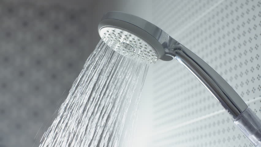 Water drops in the shower head. Slow motion stock footage Royalty-Free Stock Footage #20791138