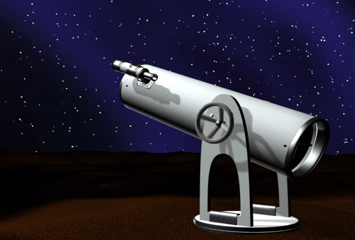 Starry Skies and Telescope (animation).this Stock Footage Video (100%