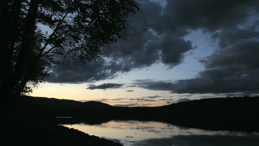 Sunset in a beautiful scenery