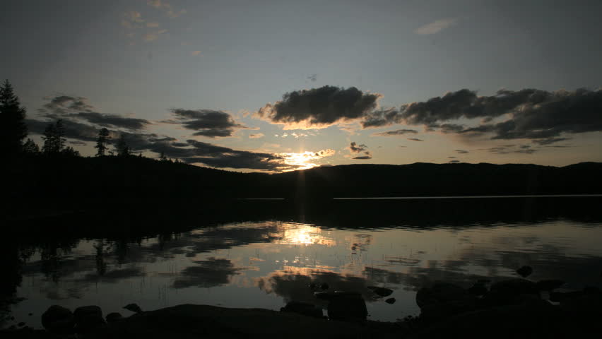 Sunset in a beautiful scenery