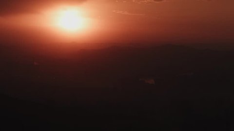 Timelapse of the Sun setting over Lanzhou