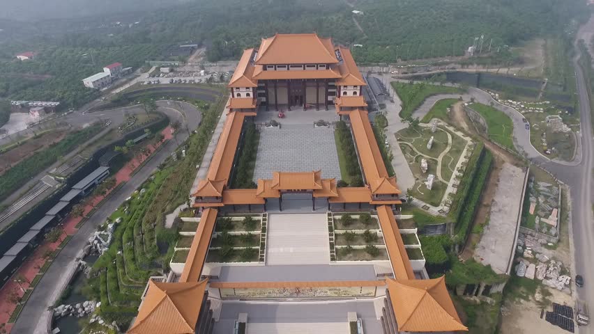DJI P4 Taiwan Aerial Video Kaohsiung Fo Guang Shan Buddha Museum 20161029

