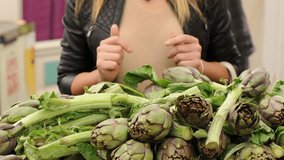Video of italian vegetables market