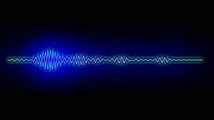 digital audio spectrum sound wave effect Royalty-Free Stock Footage #20820592