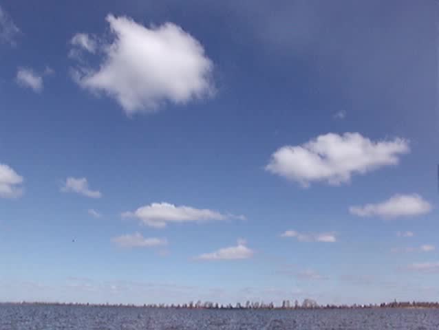 Clouds on blue sky