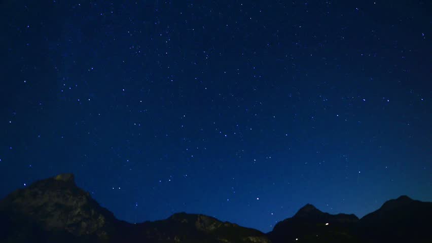  Stars on the night sky. Time-lapse video. | Shutterstock HD Video #20844421