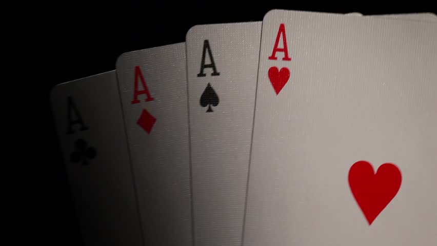cards aces fanning