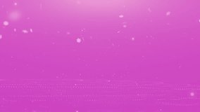 Snowflakes and sparkles on a pink background HD. Perfect for decoration of Christmas greeting video-cards