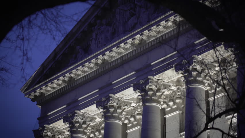 Evening shots of the Madison Wisconsin Capitol Building in early winter.