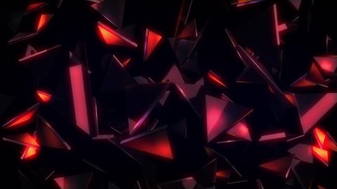 Glowing Glass Triangles VJ Loop. It is a cool animated background, that will help to improve your VJ sets, and add colors to your parties or performances. 