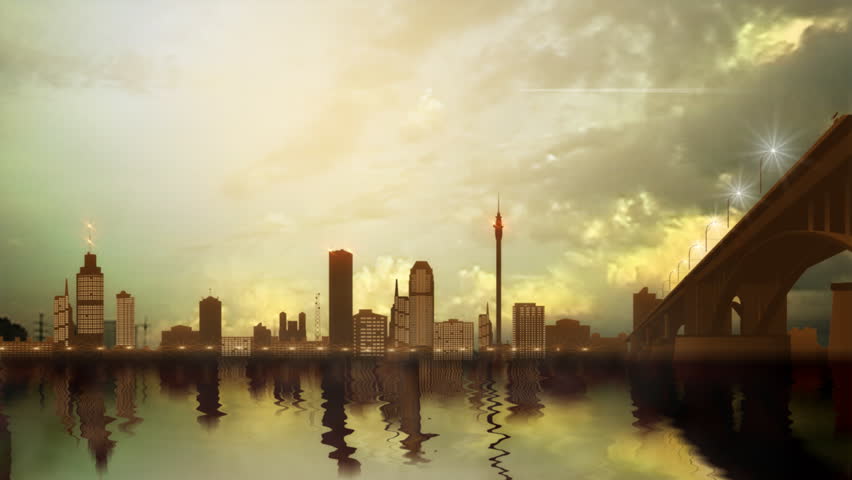 Abstract City. Animated Background, Perfect Stock Footage Video (100% ...
