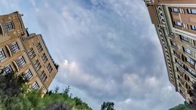 Spherical, Panorama Video of Kiev Sights, 360 Degree, Rabbit Hole Planet, Kiev Funicular, Service in City of Kiev Connecting the Historic Uppertown, and the Lower Commercial Neighborhood of Podil