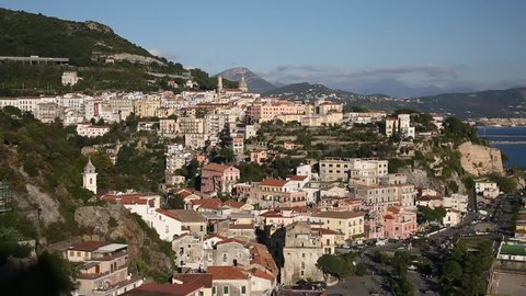 Aerial view of Vietri sul mare, Salerno, Italy