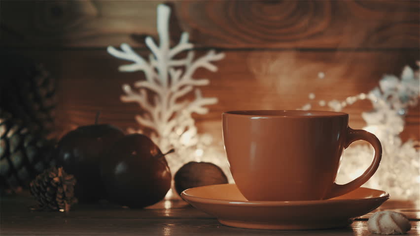 Cup Of Hot Christmas Coffee Stock Footage Video 100 Royalty Free 20964508 Shutterstock