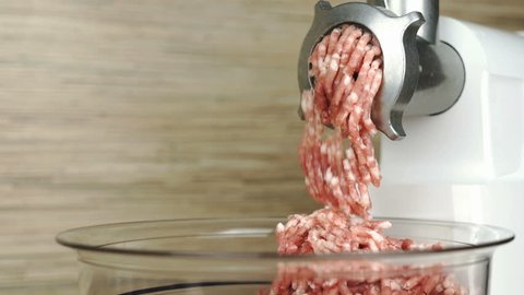 Cooking the meat forcemeat using the meat grinder