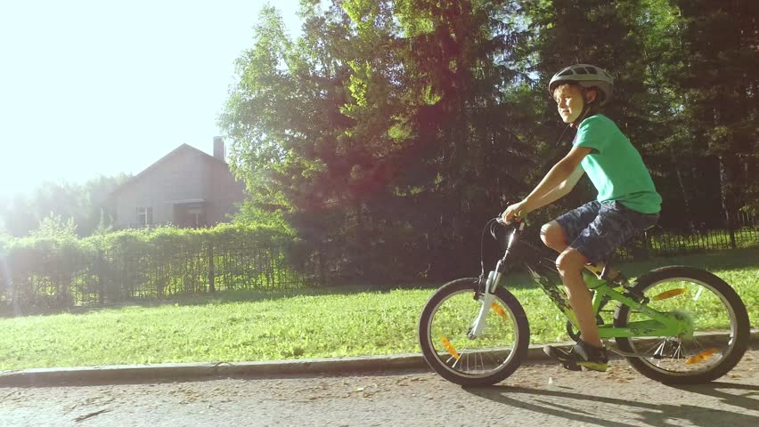 boy riding cycle