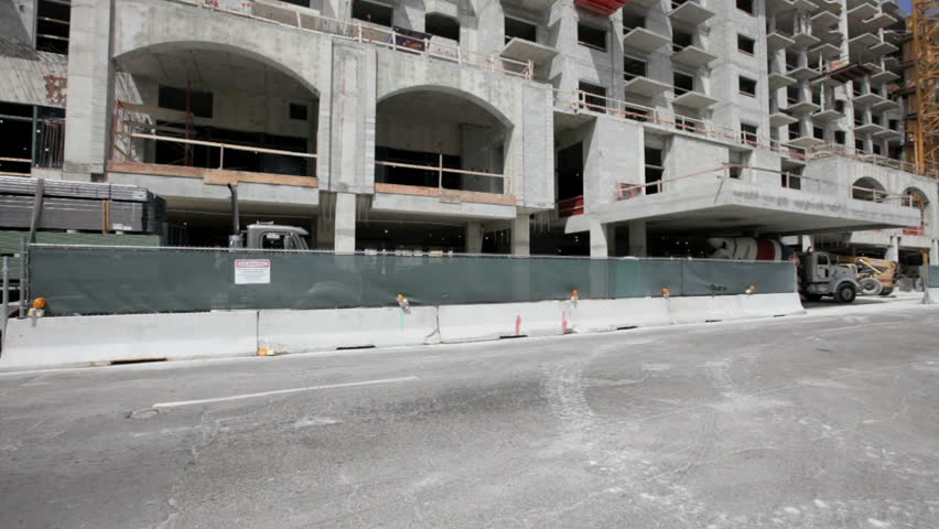 Building under construction in Coral Gables, FL. 