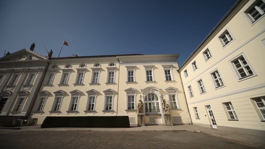 video footage of the Bellevue Palace in Berlin, Germany (Schloss Bellevue)