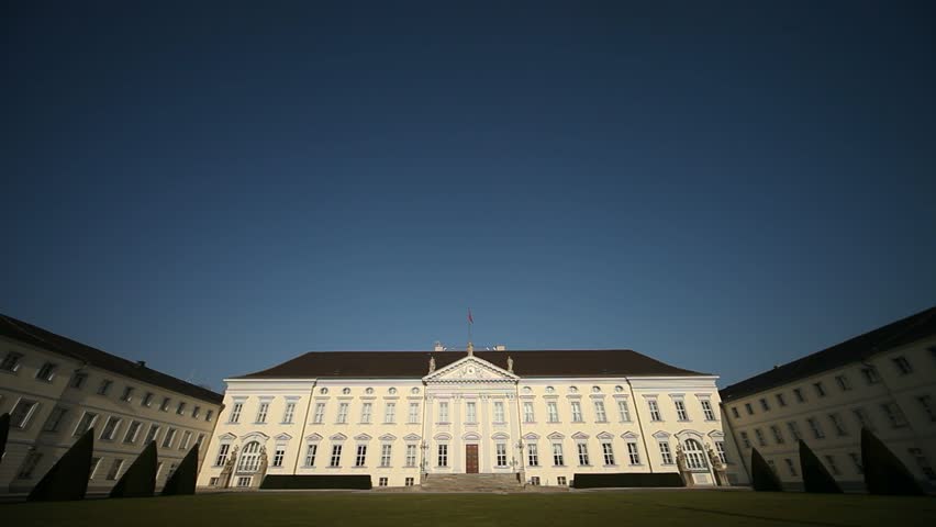 video footage of the Bellevue Palace in Berlin, Germany (Schloss Bellevue)